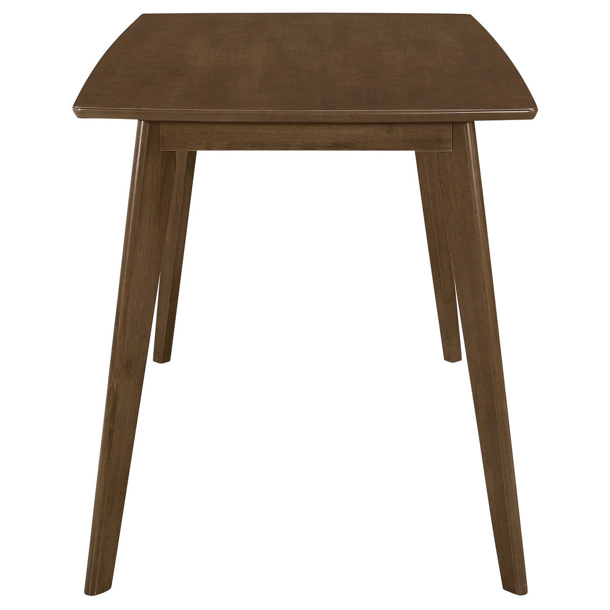Retro Chestnut Dining Table with Angled Legs