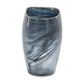 Smokey Black Gold Rimmed Glass Vase