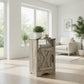 16" Light Grey Farmhouse Nightstand
