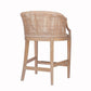 Handcrafted Rattan Counter Stool 25" H