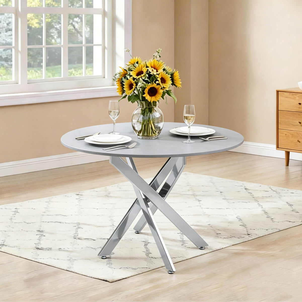 Modern Round Table For Dining Room - view 5