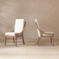 Lennox High-Back Upholstered Reclaimed Pine Wood Dining Chair Set