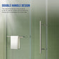 56"-60"W x 76"H Frameless Shower Door