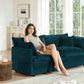 Comfy Deep Single Seat Sofa Upholstered Reading Armchair Chair