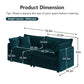 Modern Fabric Loveseat Sofa Couch for Living Room