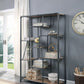 Brantley - Bookshelf - Antique Oak & Sandy Gray