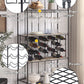 Edina - Wine Rack - Oak & Sandy Black