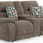 Joya - Power Headrest Power Lay Flat Reclining Console Loveseat With CR3 Heat/Massage/Lumbar/ZG - view 5