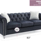 Raisa G863A-S Velvet Sofa