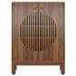 28.74" Farmhouse Brown Shoe Cabinet