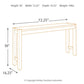 Torjin - Long Counter Table - Dark Brown