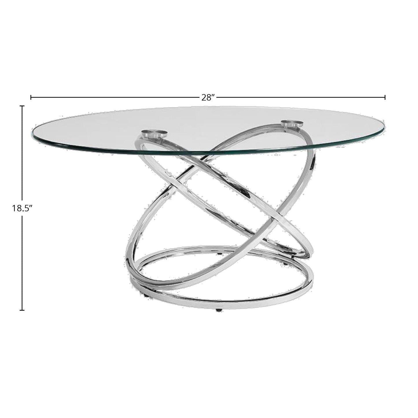 Modern Metal Cocktail Table Set
