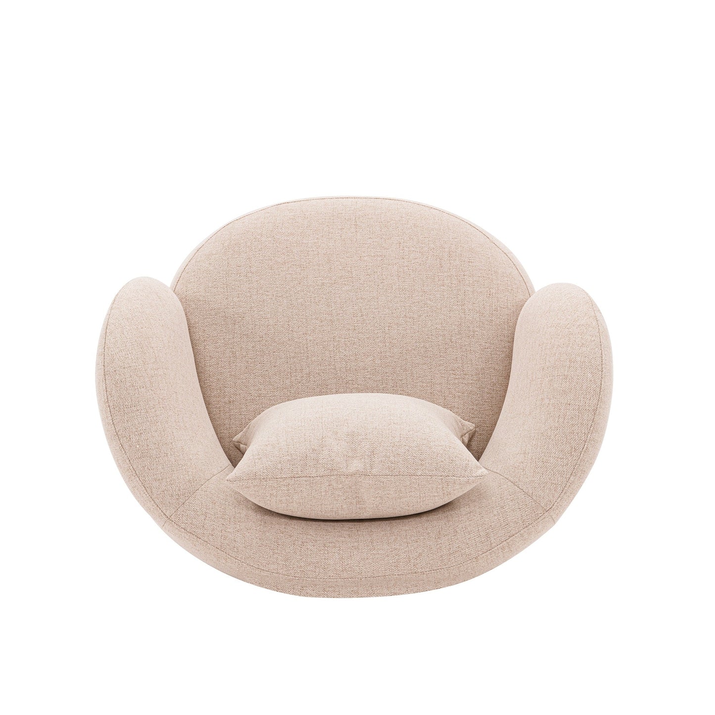 Siri Upholstered Lounge Chair in Wheat