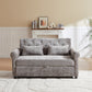 58.27 Inch 3-in-1 Loveseat Sofa Bed