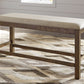 Moriville - Double UPH Bench  - Beige