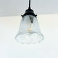 Frosted Leaf Embossed Clear Pendant Light