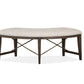 Westley Falls - Curved Bench With Upholstered Seat - Graphite