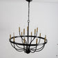 18-Light Chandelier Industrial Iron Candle Chandelier