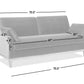 Pasadena 75.5" Modern Farmhouse Sofa, Olive
