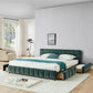 King Size Upholstered Bed with Storage Drawer