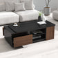 Extendable Coffee Table with 2 Storage Drawers