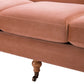 Alana Lawson Three-Cushion Tightback Sofa, Peach
