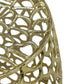Aluminum Drum End Table with Intricate Design – Gold
