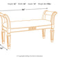 Realyn - Accent Bench - Antique White