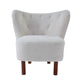 Zusud White Teddy Sherpa Accent Chair