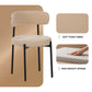 Medieval Modern Dining Chair Set, 4 Pieces, Round Seat Cushions