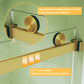 Frameless Double Sliding Shower Door 56-60" W x 74" H