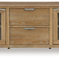 Rencott - Extra Large TV Stand - Light Brown