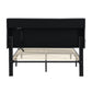 King-Size Upholstered Platform Bed Frame with Modern Button-Tufted