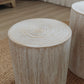 Set of 3 Rounded Wood Coffee Tables, End Tables, Plant Stands
