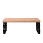 Black Scroll Base Coffee Table