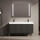 60" Freestanding Bathroom Vanity with Resin Double Sink