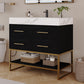 36" Artificial Stone Bathroom Vanity with Ceramic Sink