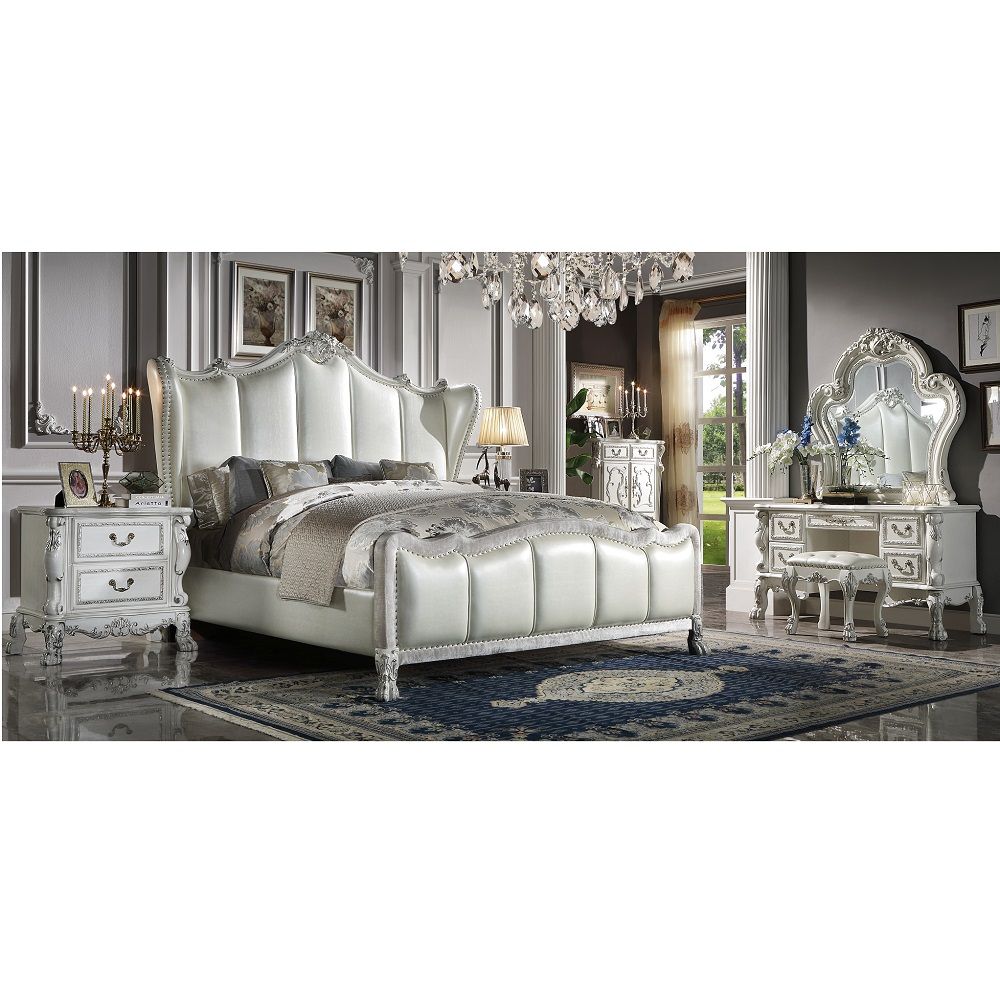 Dresden II - Vanity Desk - Bone White