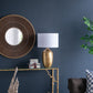 D15x25.7" Round Aluminum Sheet - Elegant Table Lamp