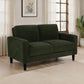 Ruth Fabric Upholstered Track Arm Loveseat Matcha Green - view 5