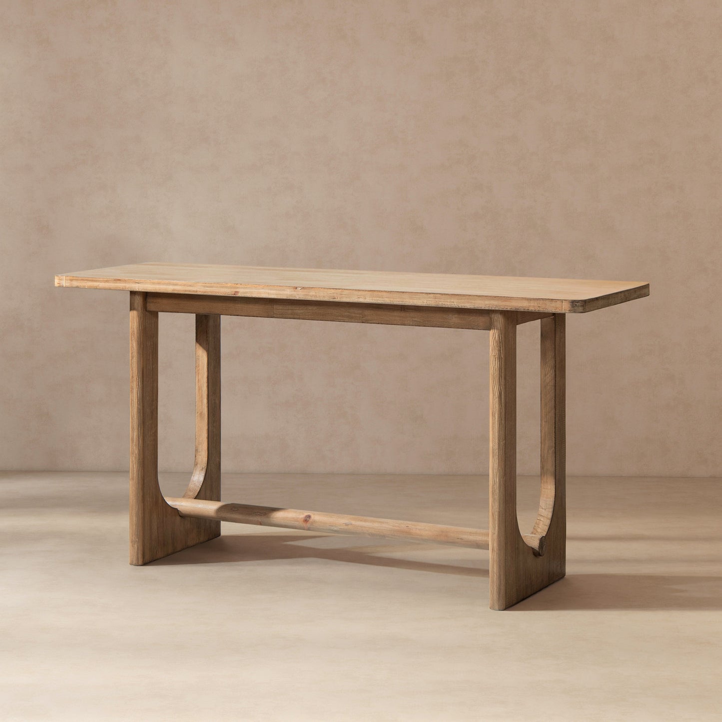Turnkey 72" Modern Trestle Console Table - Antique