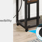 28"-39.3" Height Adjustable Portable Desk with Power Outlet & USB Ports