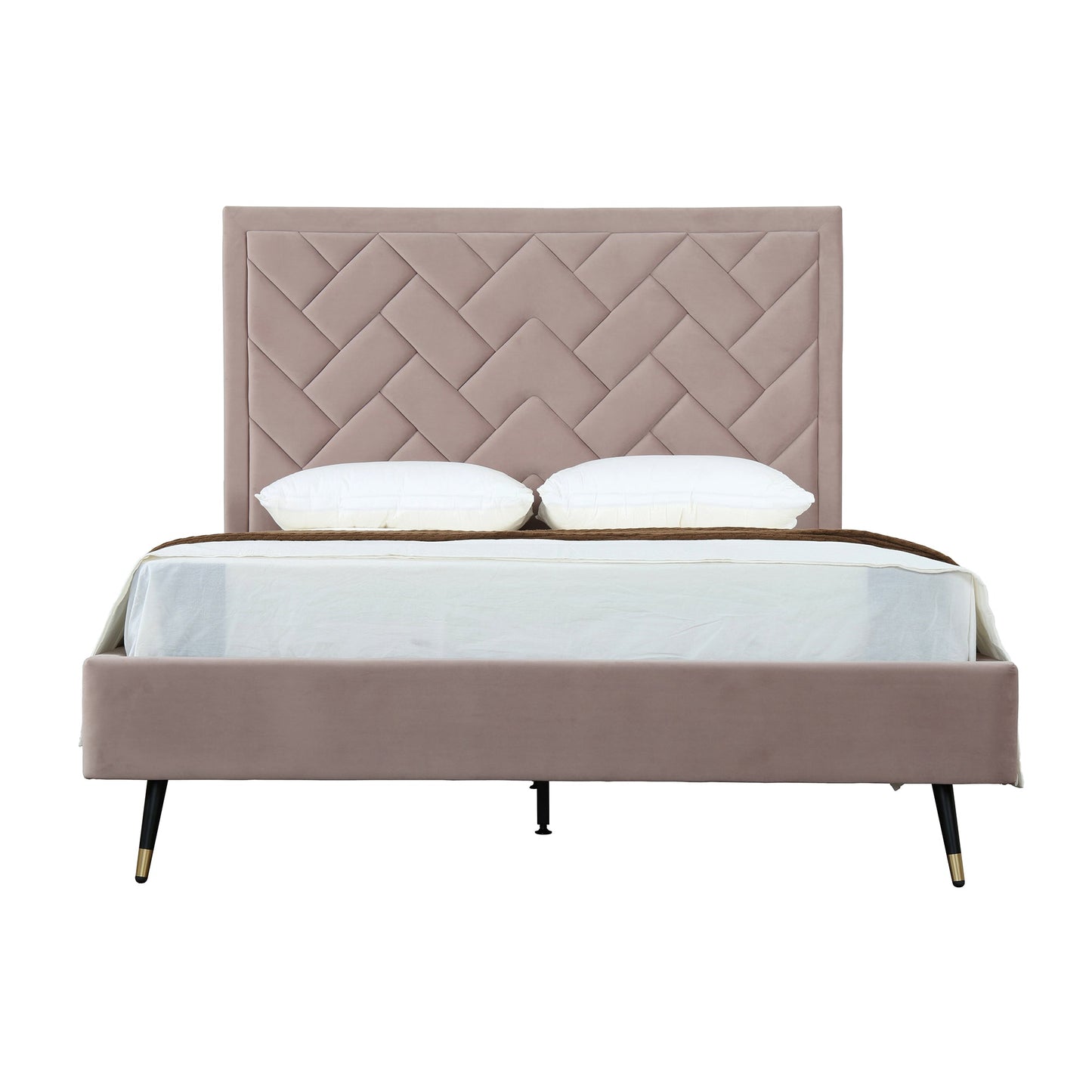 Crosby Upholstered Velvet Queen Bed