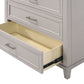 Gray 5 Drawer Chest