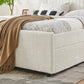 Queen Size Vertical Channel Tufted Headboard Bed