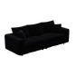 82.7" Plush Corduroy 3-Seat Sofa