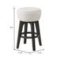 Brown Backless Bar Stools, Set Of 2