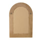 24.2"x36" Woven Texture Decorative Arched Mirror