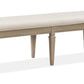 Lancaster - Bench With Upholstered Seat - Dovetail Gray