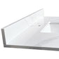 37-Inch Quartz Bathroom Vanity Top with Undermount Sink